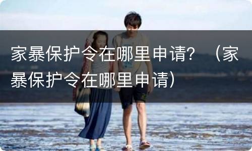 家暴保护令在哪里申请？（家暴保护令在哪里申请）