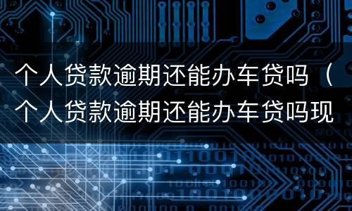 个人贷款逾期还能办车贷吗（个人贷款逾期还能办车贷吗现在）
