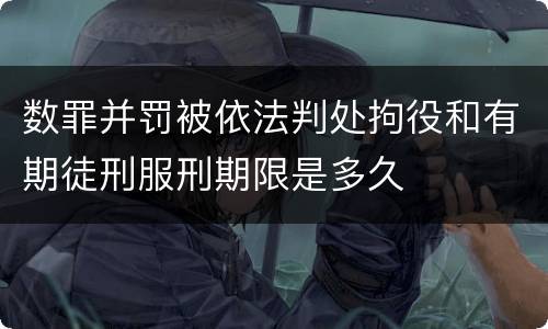 数罪并罚被依法判处拘役和有期徒刑服刑期限是多久