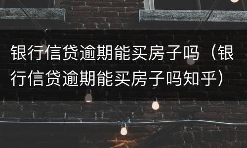 银行信贷逾期能买房子吗（银行信贷逾期能买房子吗知乎）