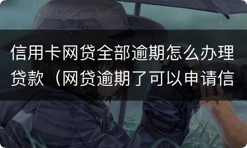 信用卡网贷全部逾期怎么办理贷款（网贷逾期了可以申请信用卡吗）