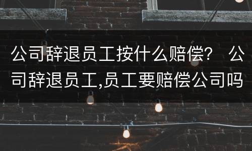 公司辞退员工按什么赔偿？ 公司辞退员工,员工要赔偿公司吗