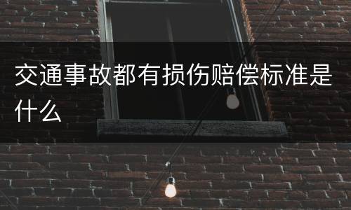 交通事故都有损伤赔偿标准是什么