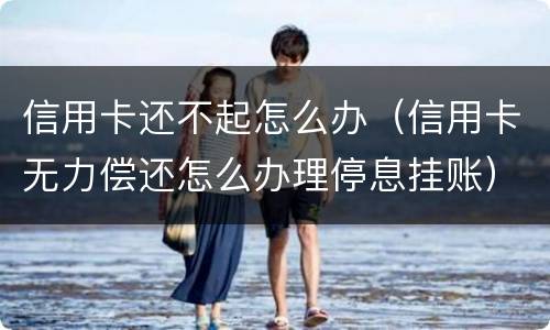 信用卡还不起怎么办（信用卡无力偿还怎么办理停息挂账）
