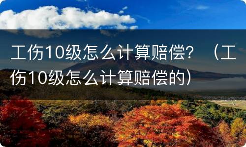 工伤10级怎么计算赔偿？（工伤10级怎么计算赔偿的）