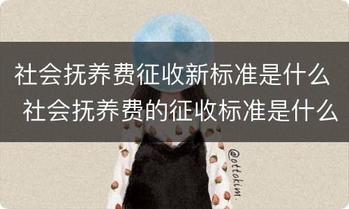 社会抚养费征收新标准是什么 社会抚养费的征收标准是什么
