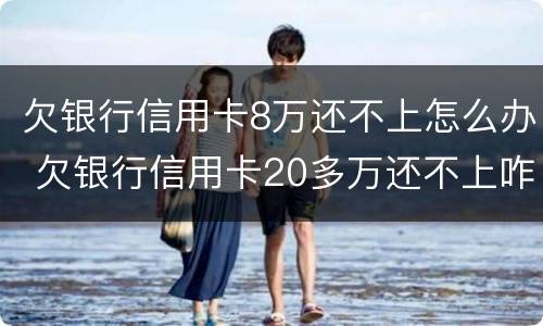 欠银行信用卡8万还不上怎么办 欠银行信用卡20多万还不上咋办