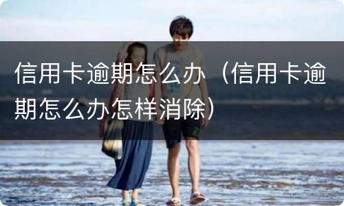 信用卡逾期怎么办（信用卡逾期怎么办怎样消除）