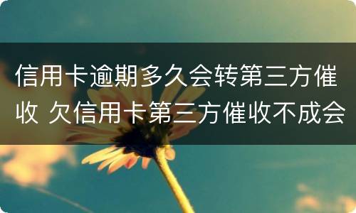 信用卡逾期多久会转第三方催收 欠信用卡第三方催收不成会转交回银行吗
