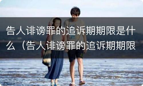 告人诽谤罪的追诉期期限是什么（告人诽谤罪的追诉期期限是什么意思）