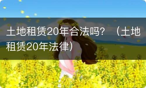 土地租赁20年合法吗？（土地租赁20年法律）