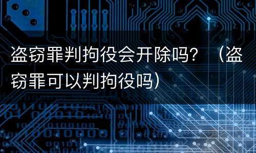 盗窃罪判拘役会开除吗？（盗窃罪可以判拘役吗）