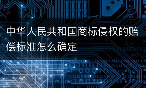 中华人民共和国商标侵权的赔偿标准怎么确定