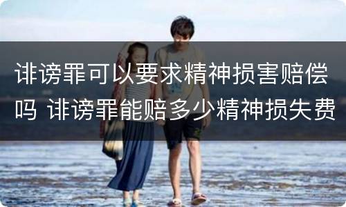 诽谤罪可以要求精神损害赔偿吗 诽谤罪能赔多少精神损失费