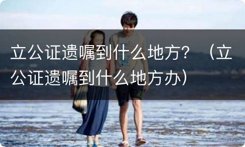 立公证遗嘱到什么地方？（立公证遗嘱到什么地方办）