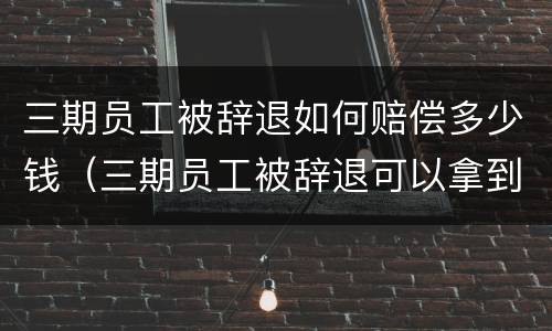 三期员工被辞退如何赔偿多少钱（三期员工被辞退可以拿到哪些赔偿）