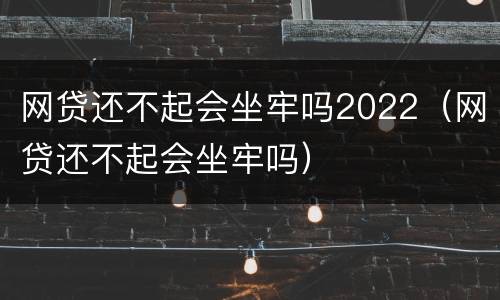 网贷还不起会坐牢吗2022（网贷还不起会坐牢吗）