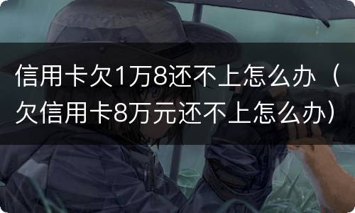 信用卡欠1万8还不上怎么办（欠信用卡8万元还不上怎么办）