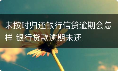 未按时归还银行信贷逾期会怎样 银行贷款逾期未还