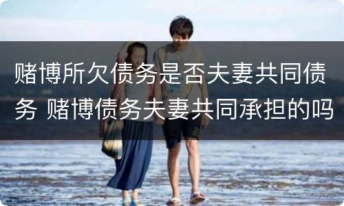 赌博所欠债务是否夫妻共同债务 赌博债务夫妻共同承担的吗