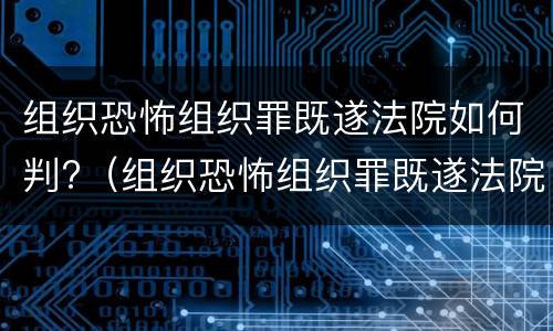 组织恐怖组织罪既遂法院如何判?（组织恐怖组织罪既遂法院如何判刑）