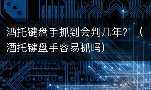 酒托键盘手抓到会判几年？（酒托键盘手容易抓吗）