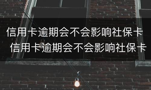 信用卡逾期会不会影响社保卡 信用卡逾期会不会影响社保卡使用