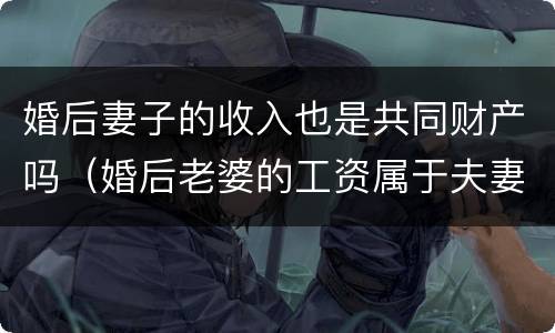 婚后妻子的收入也是共同财产吗（婚后老婆的工资属于夫妻共同财产吗）