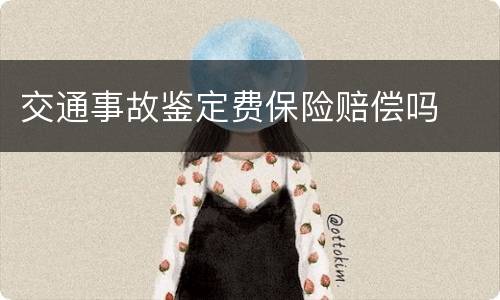 交通事故鉴定费保险赔偿吗