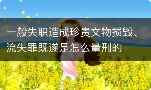 一般失职造成珍贵文物损毁、流失罪既遂是怎么量刑的
