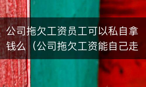 公司拖欠工资员工可以私自拿钱么（公司拖欠工资能自己走人吗）