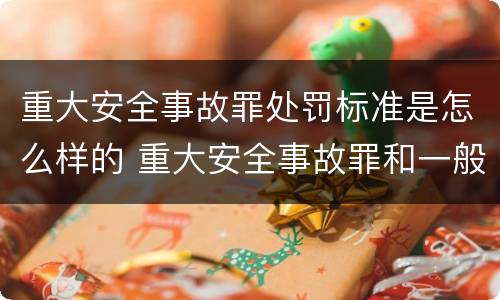 重大安全事故罪处罚标准是怎么样的 重大安全事故罪和一般安全事故