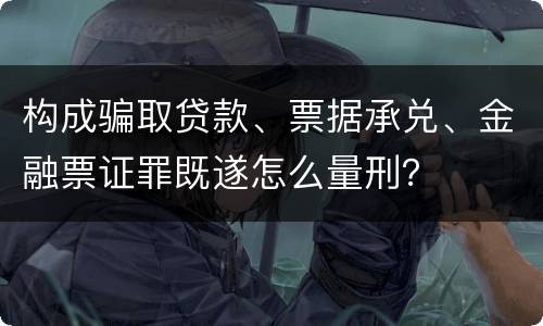 构成骗取贷款、票据承兑、金融票证罪既遂怎么量刑？