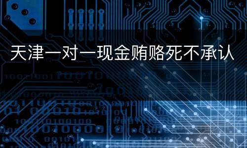 天津一对一现金贿赂死不承认