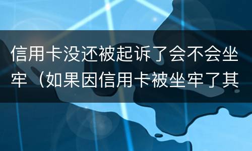 信用卡没还被起诉了会不会坐牢（如果因信用卡被坐牢了其他银行还会起诉吗）