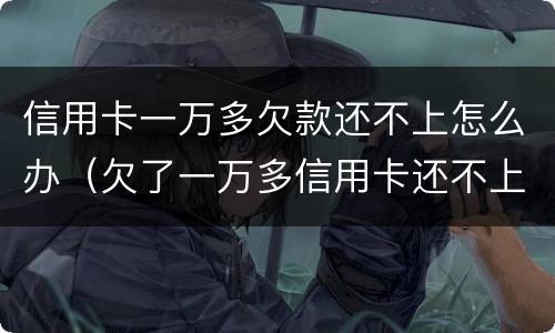 信用卡一万多欠款还不上怎么办（欠了一万多信用卡还不上怎么办）