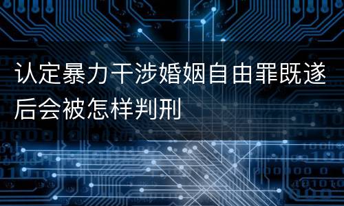 认定暴力干涉婚姻自由罪既遂后会被怎样判刑