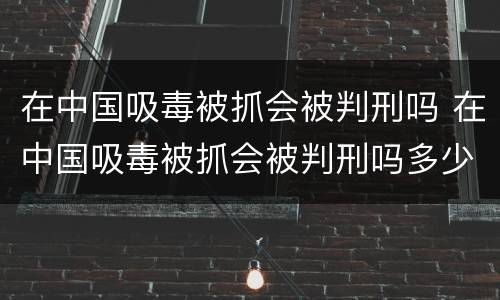 在中国吸毒被抓会被判刑吗 在中国吸毒被抓会被判刑吗多少年