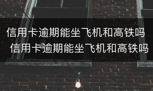 信用卡逾期能坐飞机和高铁吗 信用卡逾期能坐飞机和高铁吗