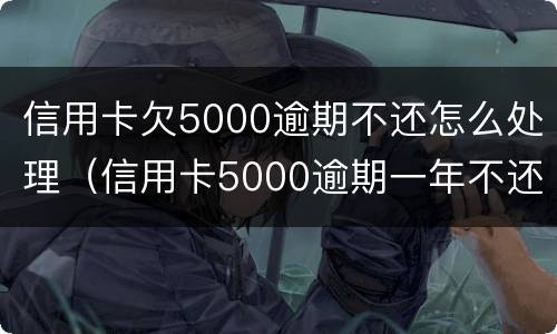 信用卡欠5000逾期不还怎么处理（信用卡5000逾期一年不还怎么处理）