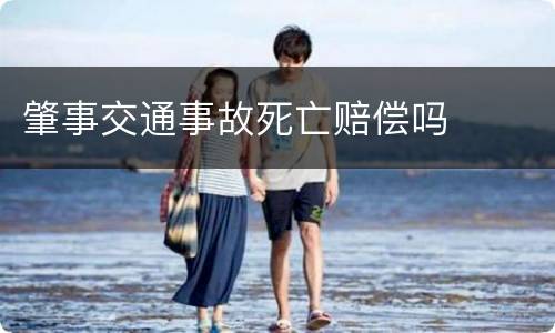 肇事交通事故死亡赔偿吗