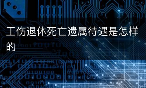 工伤退休死亡遗属待遇是怎样的