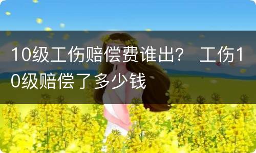 10级工伤赔偿费谁出？ 工伤10级赔偿了多少钱