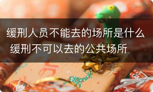 缓刑人员不能去的场所是什么 缓刑不可以去的公共场所
