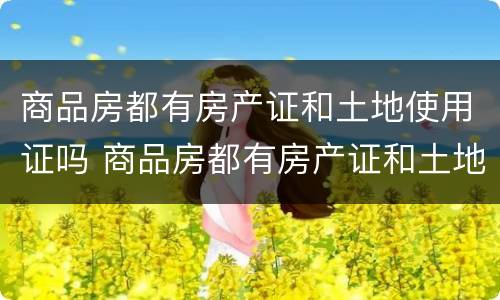 商品房都有房产证和土地使用证吗 商品房都有房产证和土地使用证吗合法吗
