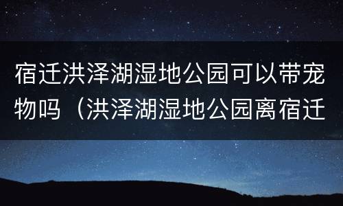 宿迁洪泽湖湿地公园可以带宠物吗（洪泽湖湿地公园离宿迁市区多少公里）