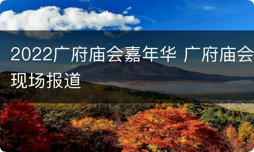 2022广府庙会嘉年华 广府庙会现场报道