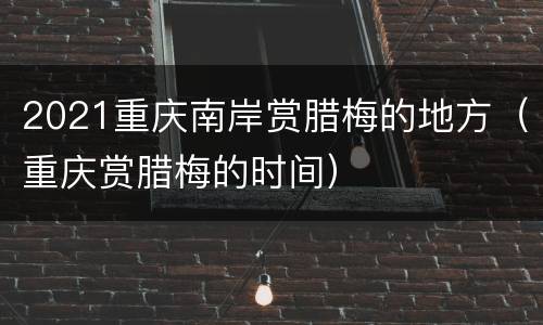 2021重庆南岸赏腊梅的地方（重庆赏腊梅的时间）