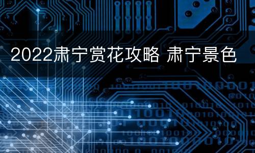 2022肃宁赏花攻略 肃宁景色