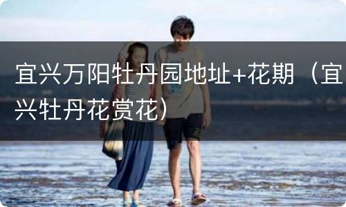 宜兴万阳牡丹园地址+花期（宜兴牡丹花赏花）